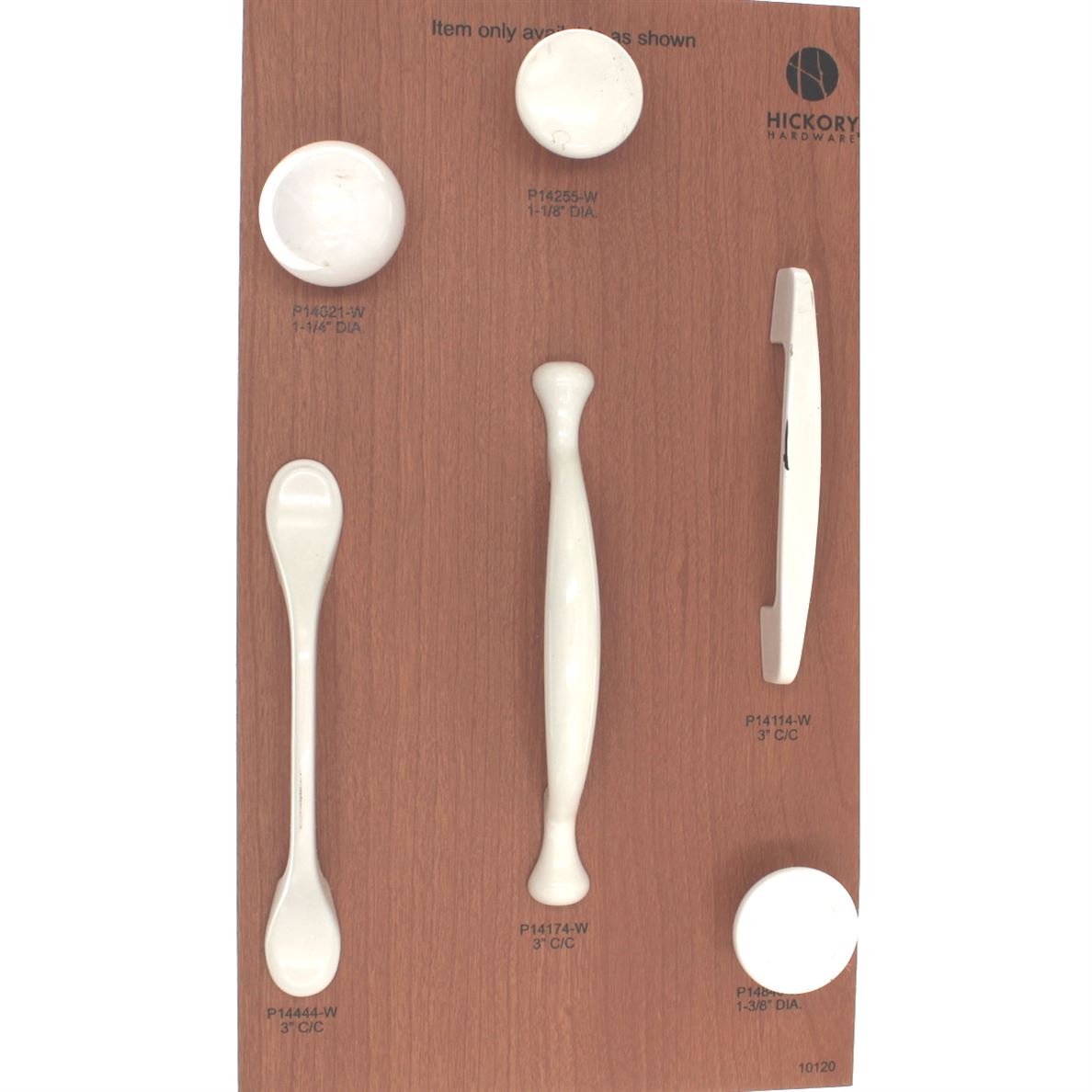 10 Pack Hickory Hardware Modern Accents P14114-W White 3 In. Center Cabinet Pull