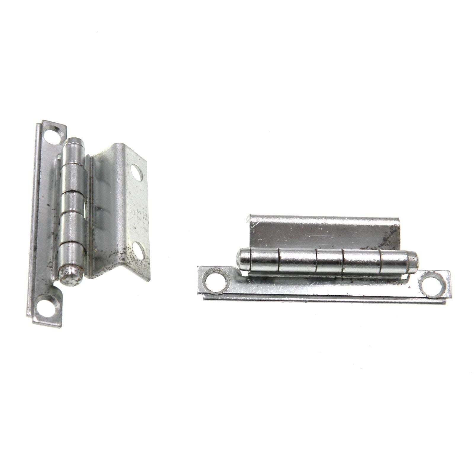 Pair of Washington Chrome Face Mount Full Inset Hinges For Flush Doors 1013-26