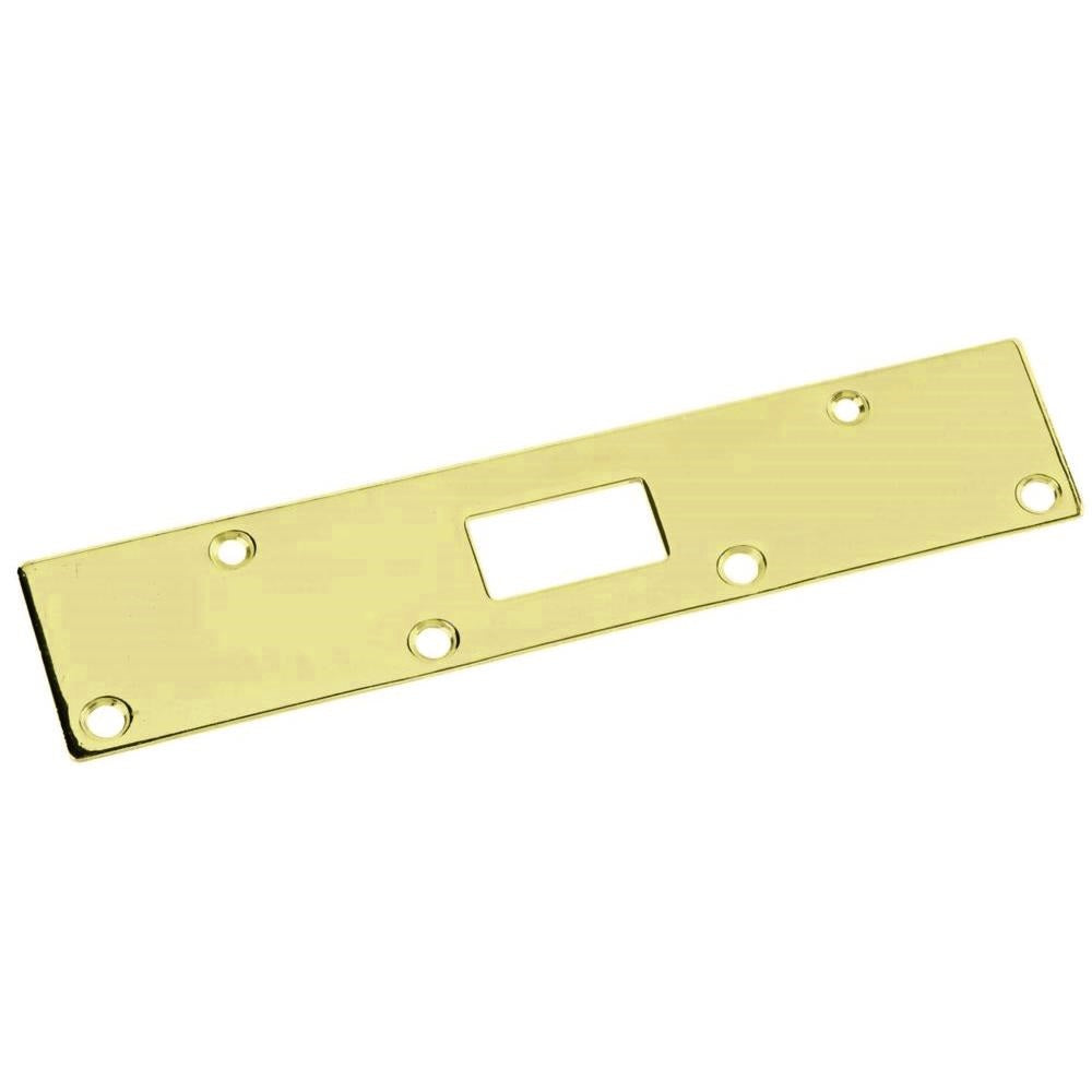 Polished Brass 7 3/4" Deadbolt Security Latch Strike 1016-PB Hickory