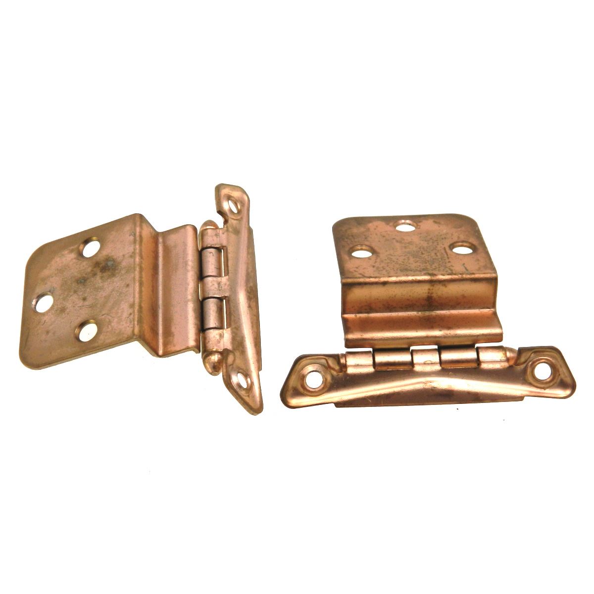 Pair Washington Vintage Satin Bronze 3/8" Inset Cabinet Hinges 1020-10