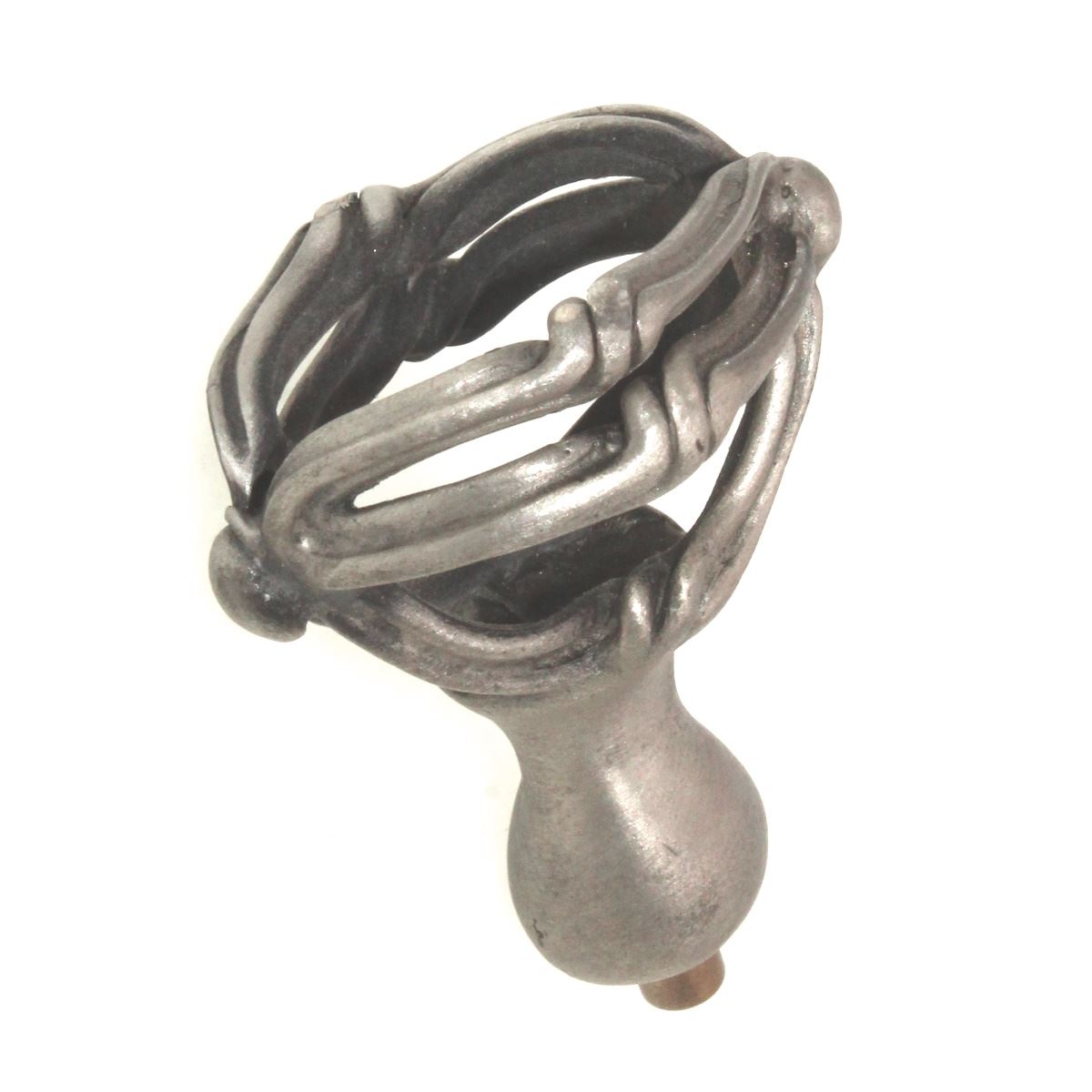 Anne at Home French Country Mai-Oui 1 1/2" Cabinet Knob Satin Pewter 1020-20