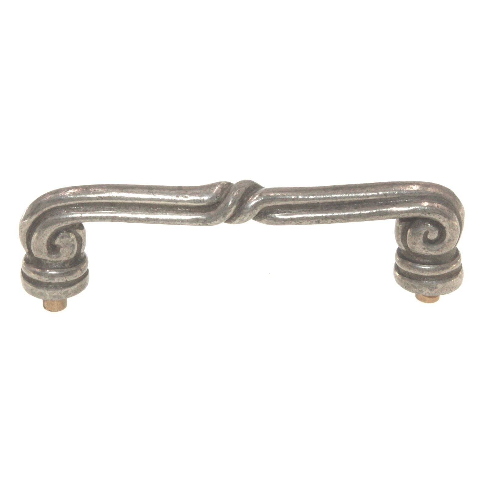 Anne at Home Mai-Oui 3" Ctr Twisted Metal Cabinet Arch Pull Pewter Bright 1027-8