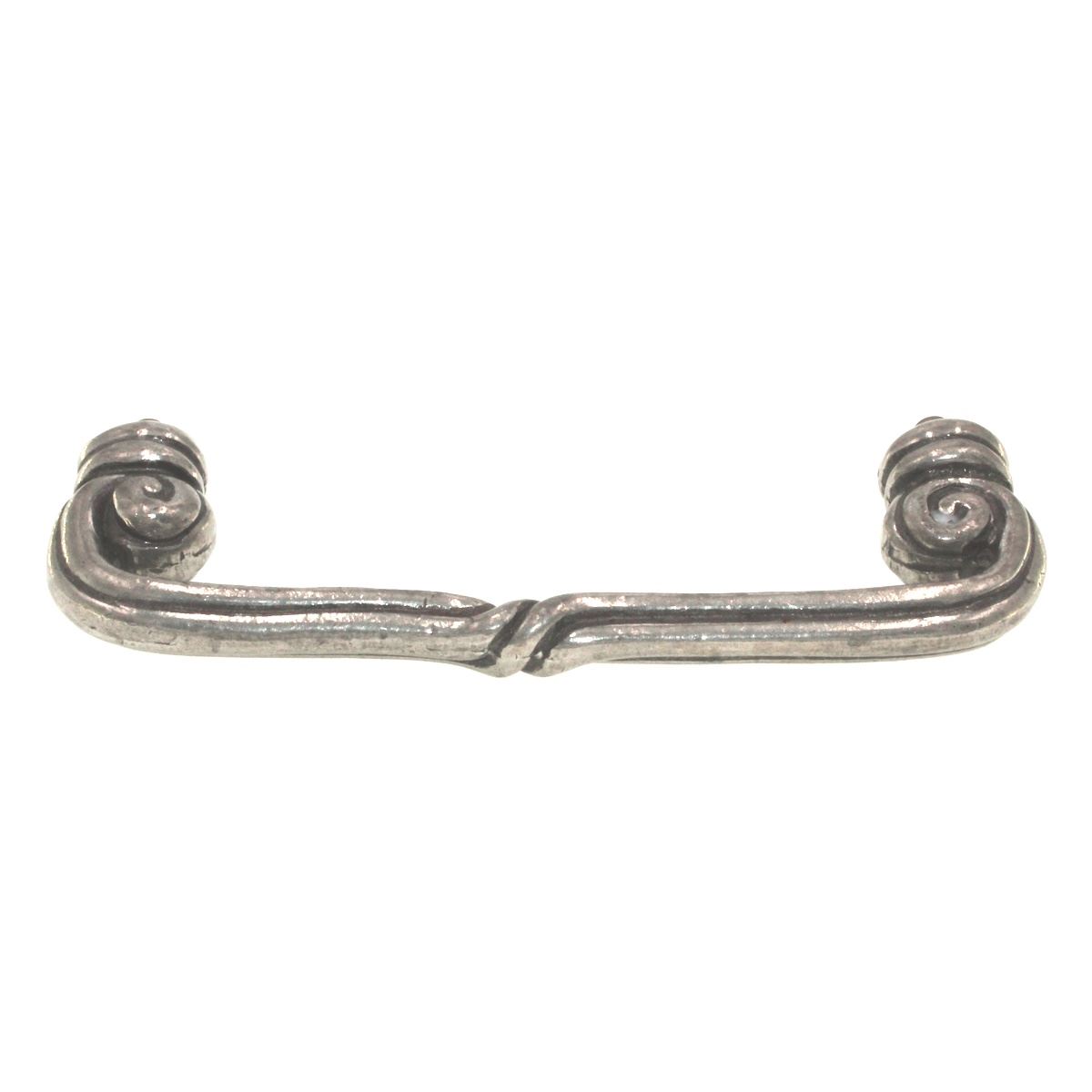 Anne at Home Mai-Oui 3 1/2" Ctr. Cabinet Arch Pull Pewter Bright 1028-8