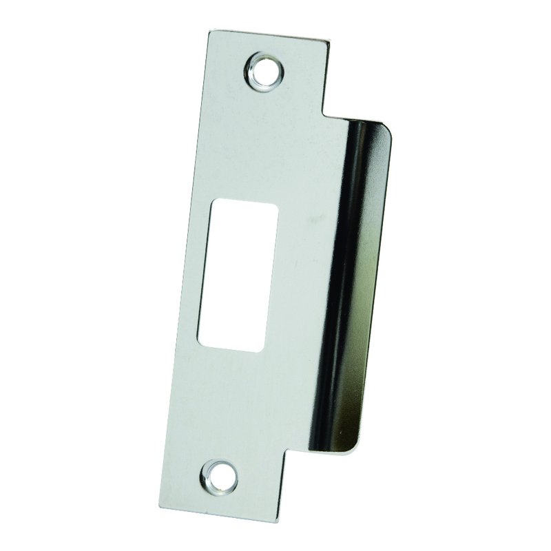 Chrome 3 7/8" Large Lip Door Strike 1036 Hickory Hardware