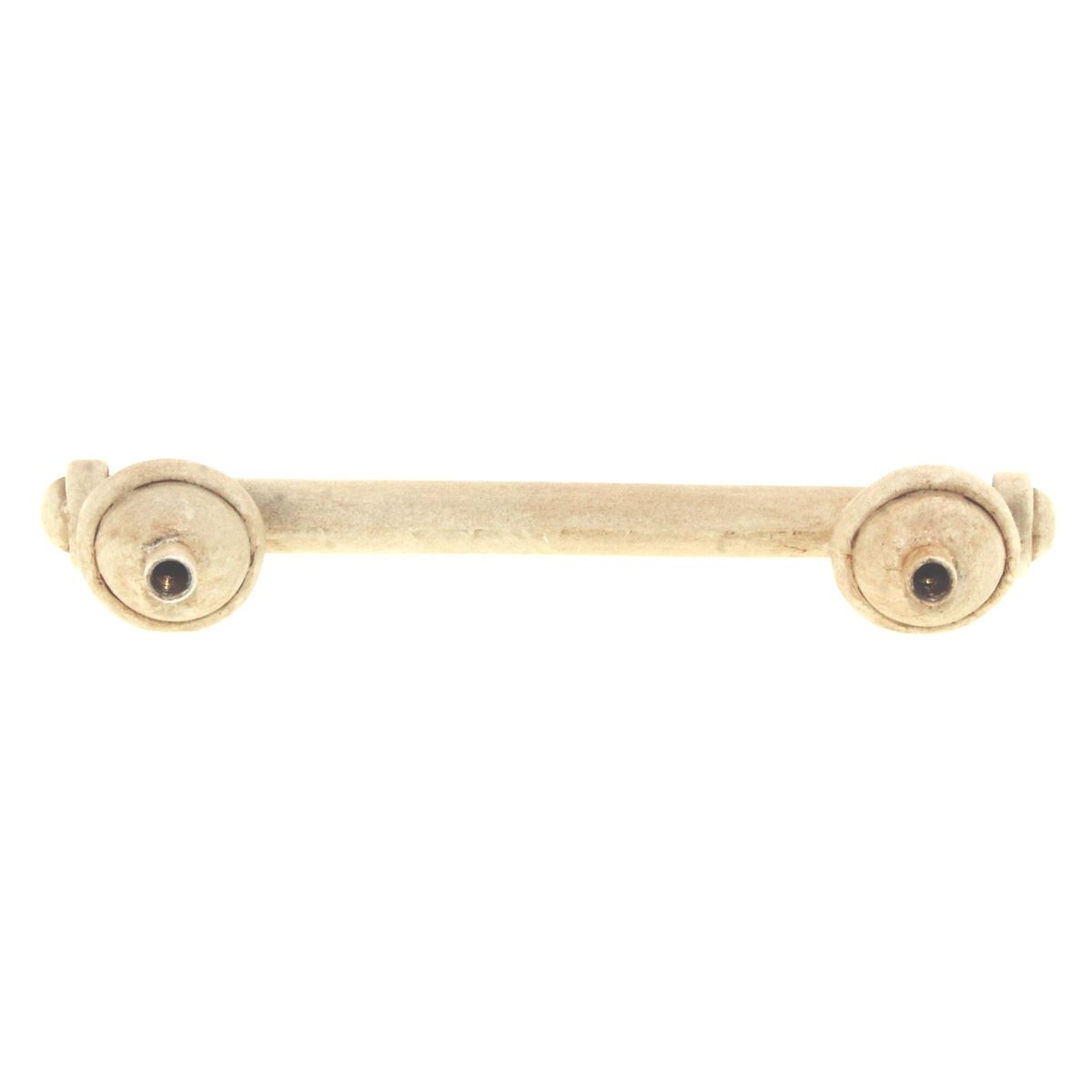 Anne at Home Une Grande Button 3" Ctr. Cabinet Bar Pull Weathered White 1048-17