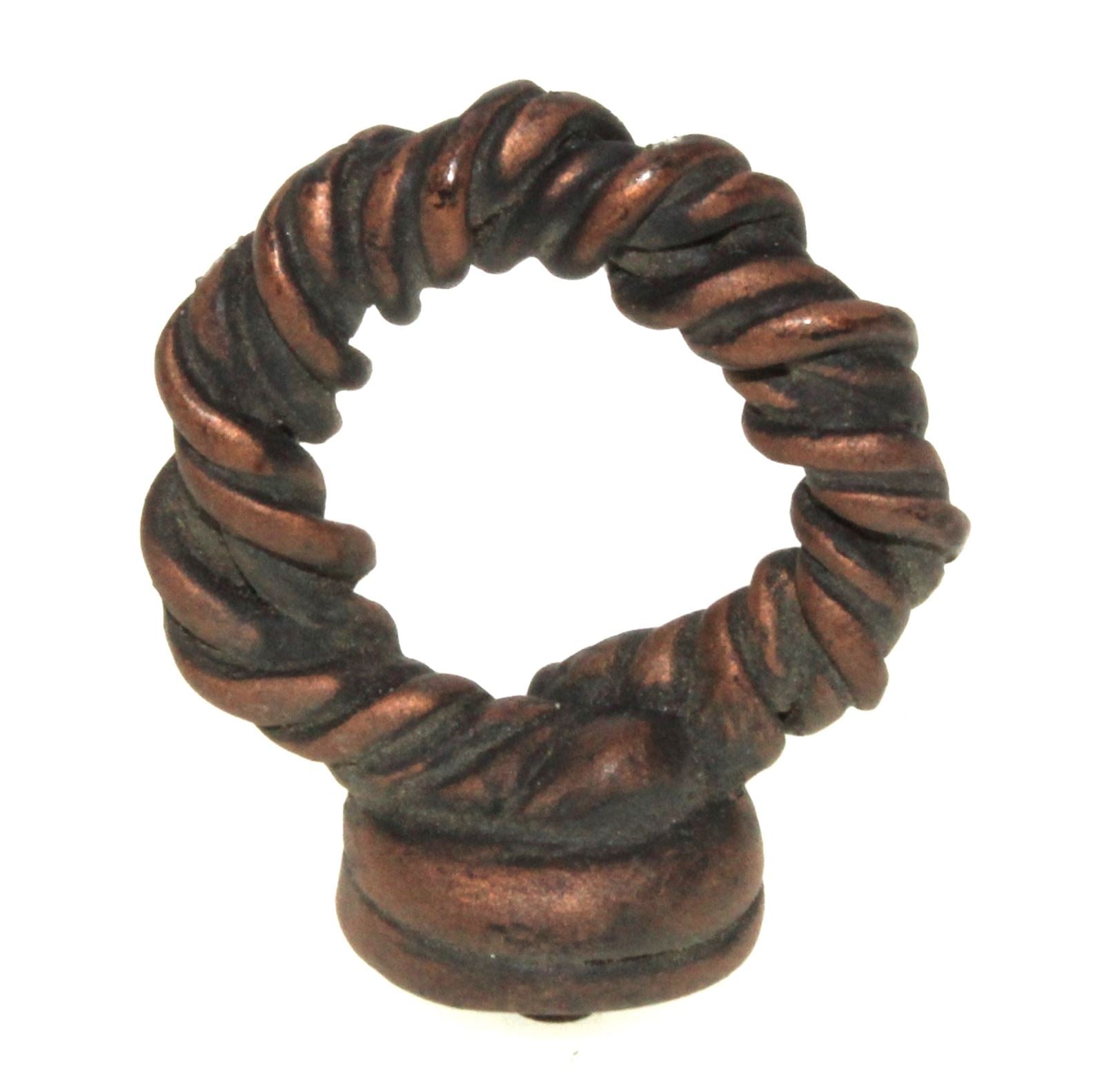 Anne at Home French Country Tanglewood 1 1/2" Ring Pull Black Copper 1082-733