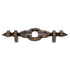 Ornamental Spanish Style Cabinet Bar Pull 3" Ctr Antique Brass 1088-AB