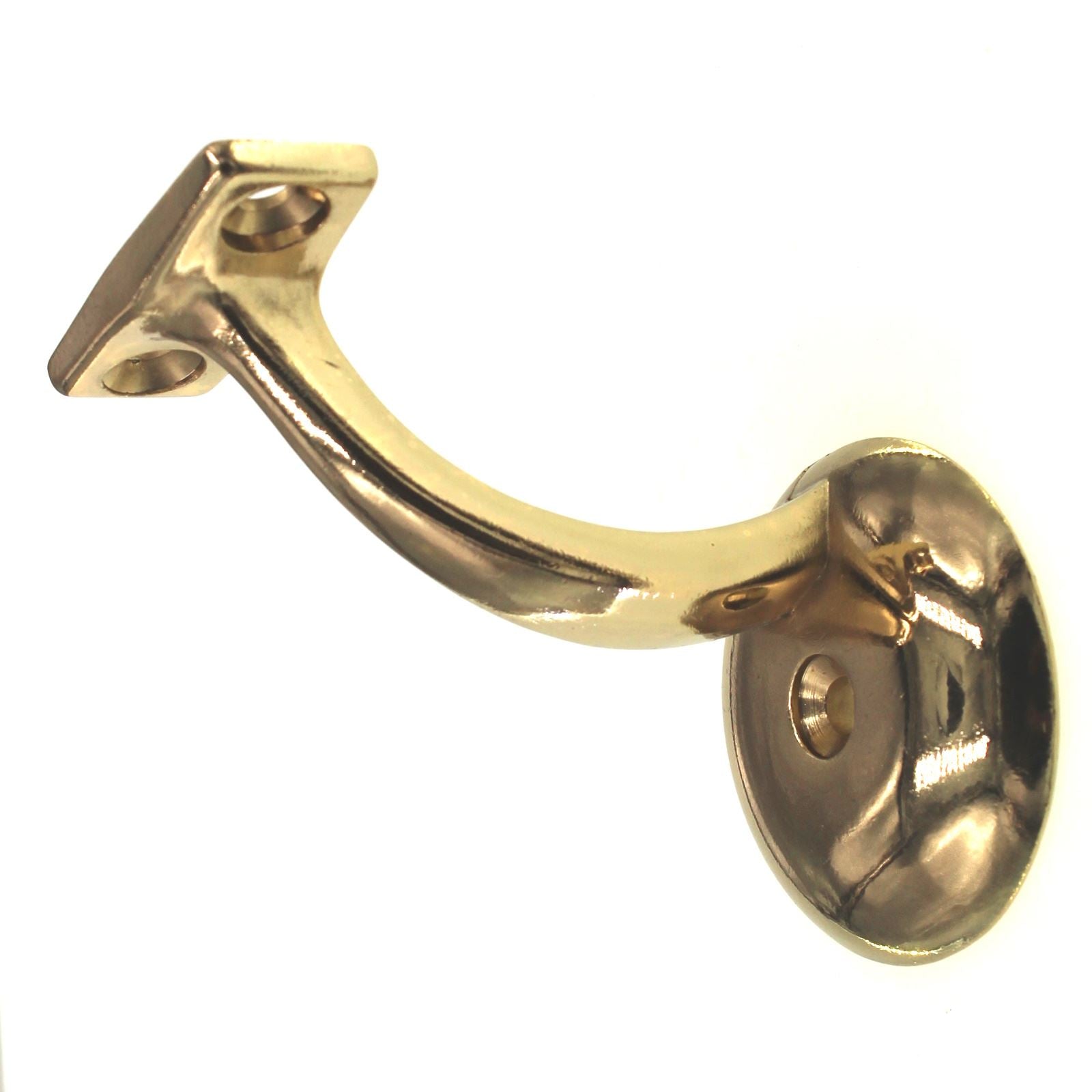 Ultra Hardware 2 3/4" Standard Duty Stair Handrail Bracket Solid Brass 11022