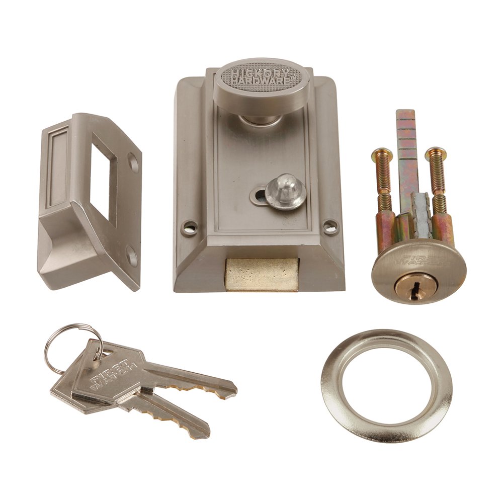 Hickory Hardware Satin Nickel Night Latch with Spring Latch 1105-SN