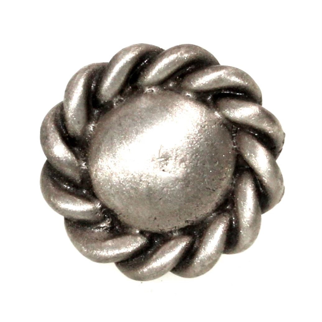 Anne at Home Artisan Roguery Small 1 1/4" Rope Cabinet Knob Satin Pewter 1120-20