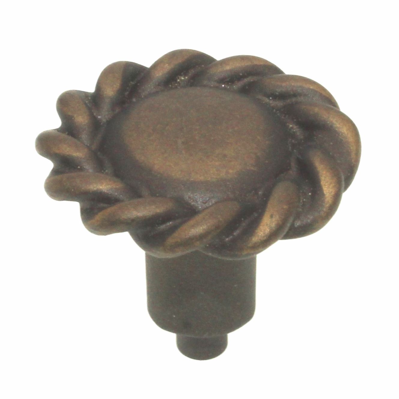 Anne at Home Artisan Roguery Small 1 1/4" Rope Cabinet Knob Bronze Rubbed 1120-3