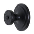 Schaub And Company Rustica 1 3/8" Ringed Cabinet Knob Matte Black 113-MB