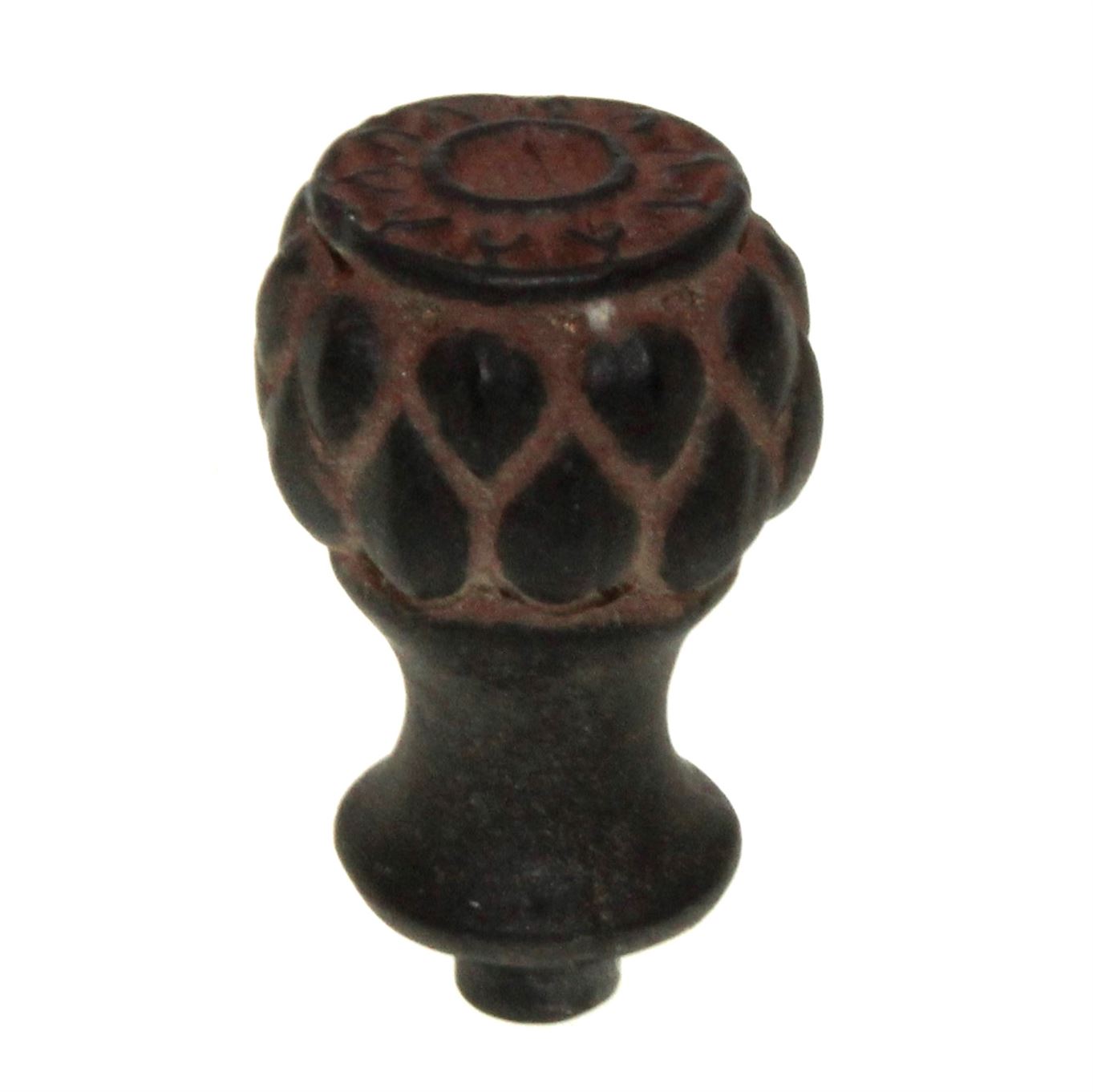 Anne at Home Hardware Corinthia  3/4" Knob Black with Terra Cotta Wash 1133-730