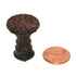 Anne at Home European Corinthia Small 1" Knob Black with Terra Cotta 1135-730