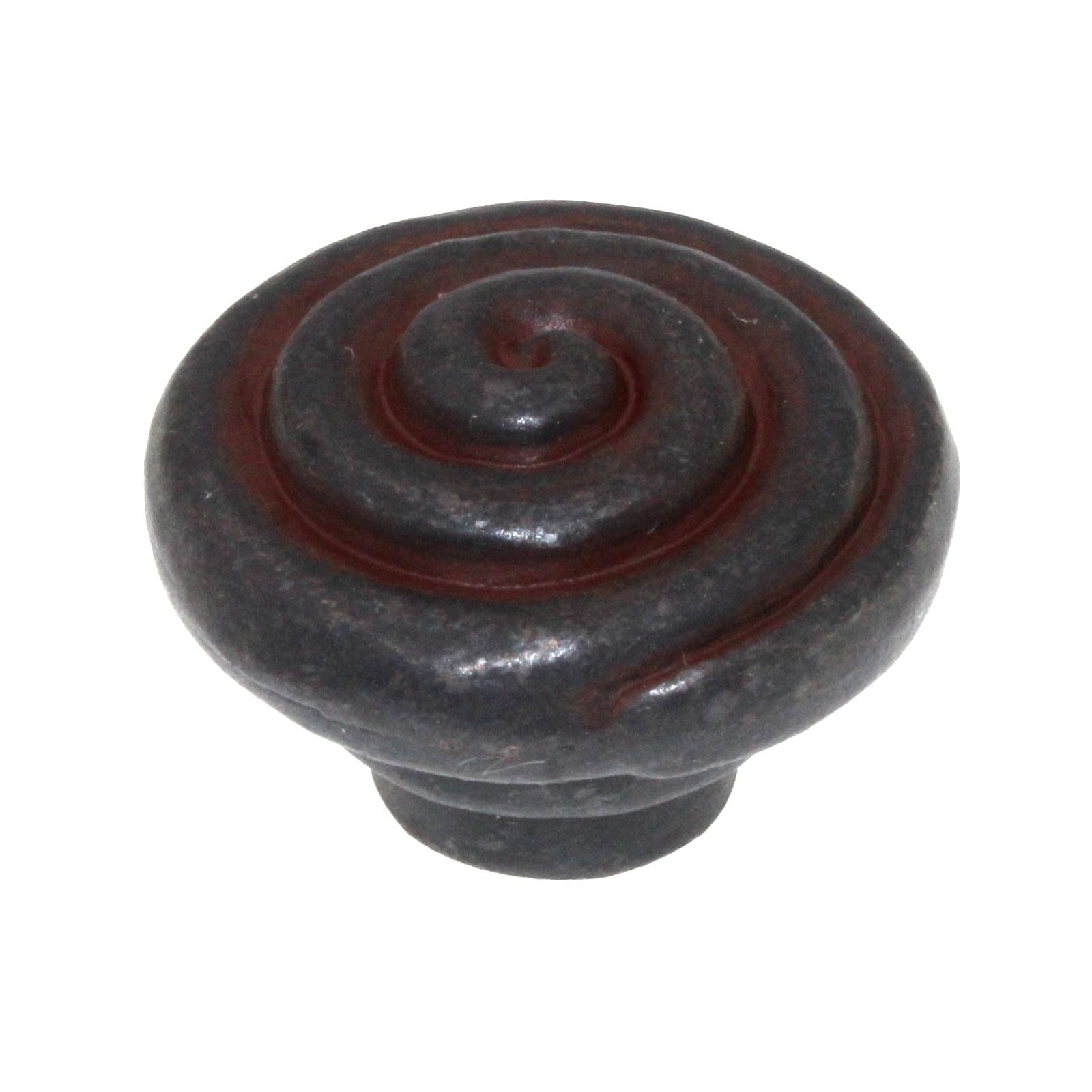 Schaub And Company Rustica 1 1/4" Swirl Cabinet Knob Olde Iron 114-OI