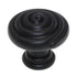 Schaub And Company Rustica 1 3/8" Swirl Brass Cabinet Knob Matte Black 114R-MB