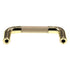 Polished Brass Cabinet Pull Almond Plastic Insert 3" Ctr 1191-PBALM