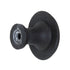 Laurey Churchill 1 1/8" Cabinet Knob Oil-Rubbed Bronze Black Leather 12097