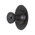 Laurey Churchill 1 5/8" Oval Knob Oil-Rubbed Bronze Buff Black Leather 12192