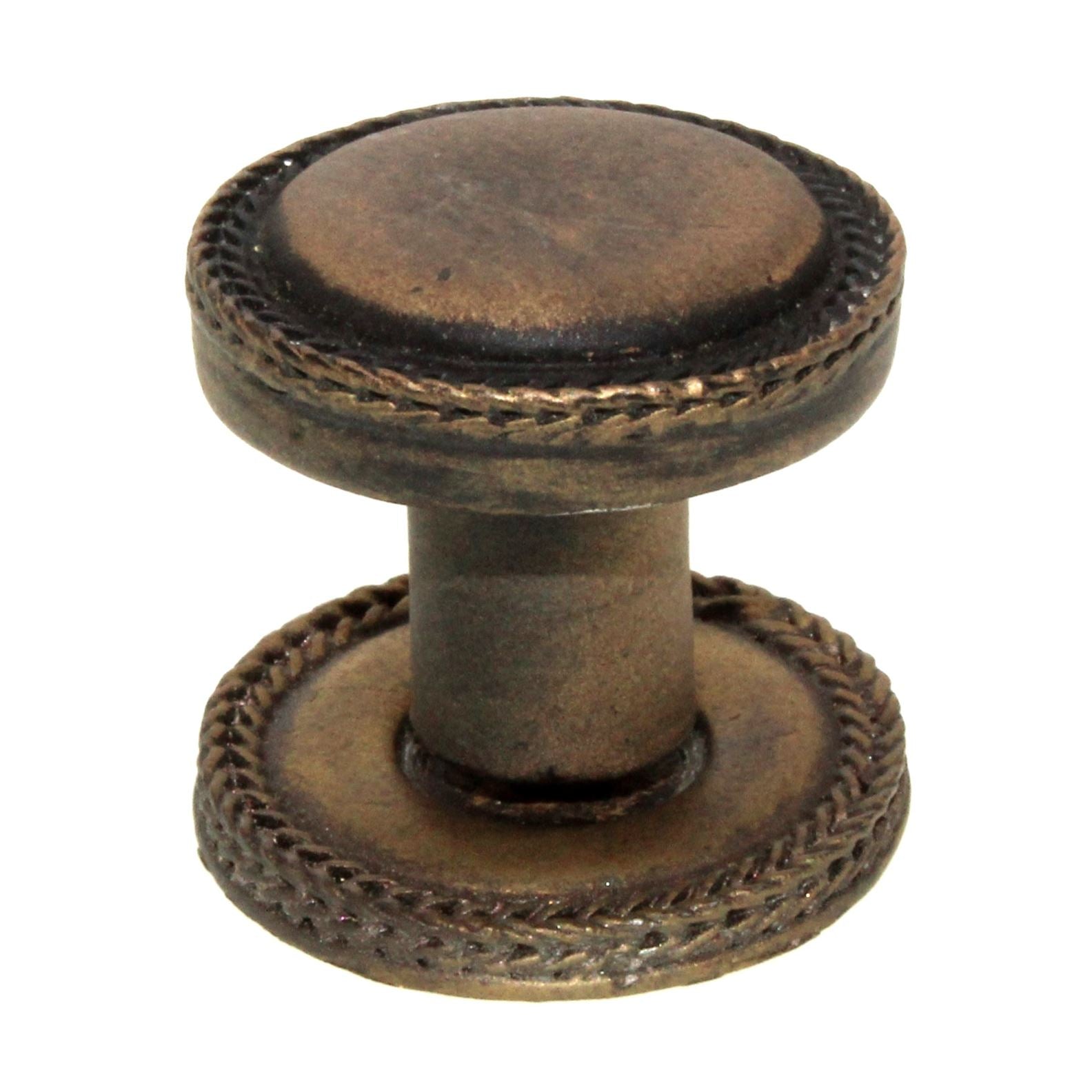 Anne at Home Artisan Marlowe Large 1 1/4" Rope Cabinet Knob Bronze Rubbed 1222-3