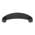 Laurey Churchill 3 1/2" Ctr Cabinet Pull Oil-Rubbed Bronze Black Leather 12392