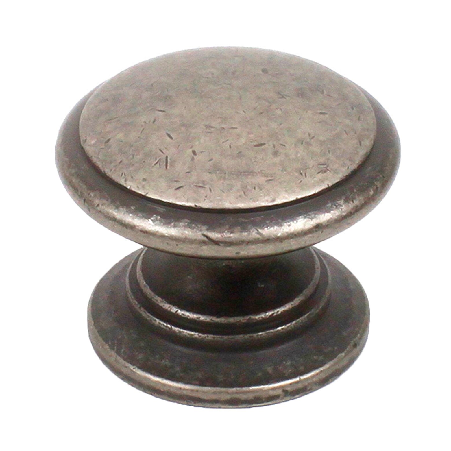 Century Hartford 12816-AP Tirador de perilla para gabinete de peltre envejecido de 1 1/4"