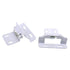 Pair White Partial Wrap Hinges 1/2" Overlay Self-Closing AP 1295-WHT