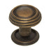 Anne at Home Rustic Sonnet Large 1 1/4" Ringed Cabinet Knob Bronze Rubbed 1302-3