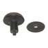 Anne at Home Rustic Sonnet 1 1/4" Knob Black with Terra Cotta Wash 1302-730