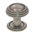 Anne at Home Rustic Sonnet Large 1 1/4" Ringed Cabinet Knob Pewter Bright 1302-8