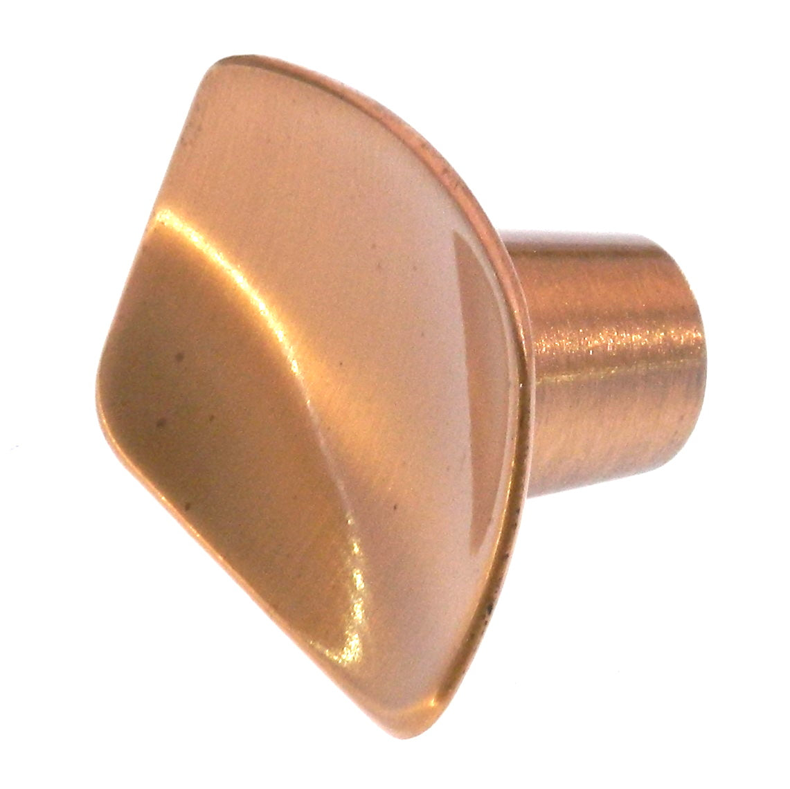 Vintage Washington Solitaire Satin Bronze Soft Square Cabinet Knob 1324-10