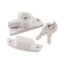 Hickory Hardware Keyed Sash Lock for Double Hung Windows 1404, White 2 1/2" Length