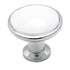 Amerock Allison 1 3/16" White Round Cabinet Knob Pull 14351WCH