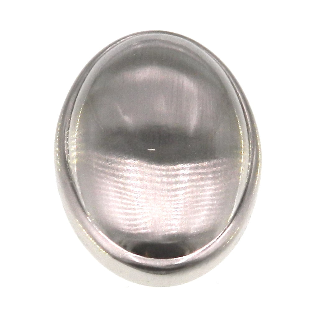 Amerock Allison Brushed Chrome 1 11/16" Oval Single Edge Cabinet Knob 14408SCH