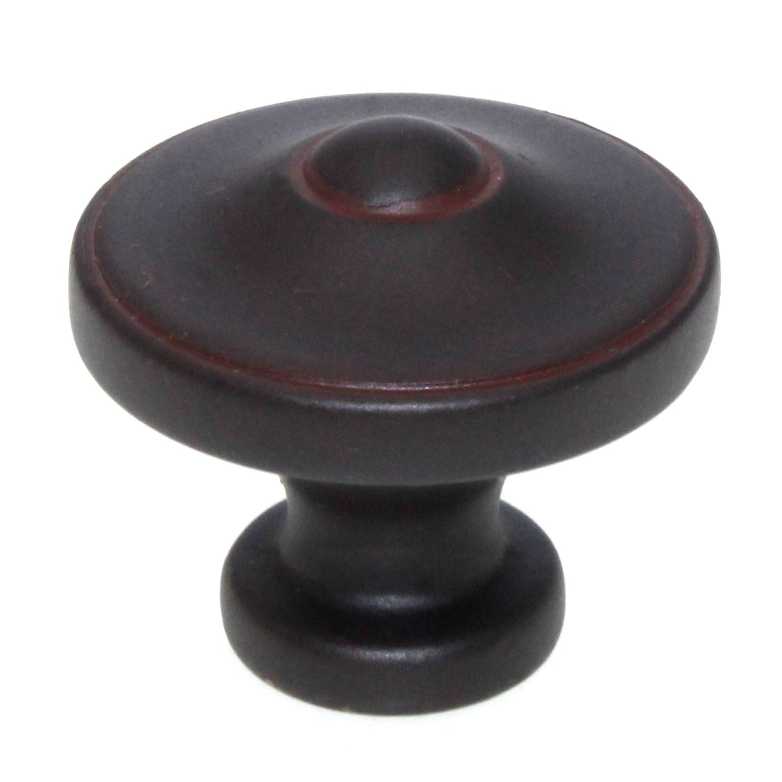 Schaub And Company Charlevoix 1 1/4" Button Cabinet Knob Olde Iron 151-OI