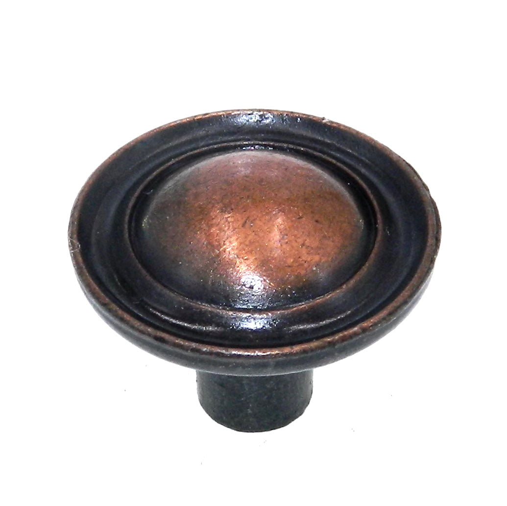 Amerock Allison Antique Copper 1" Round Cabinet Knob 155ACS