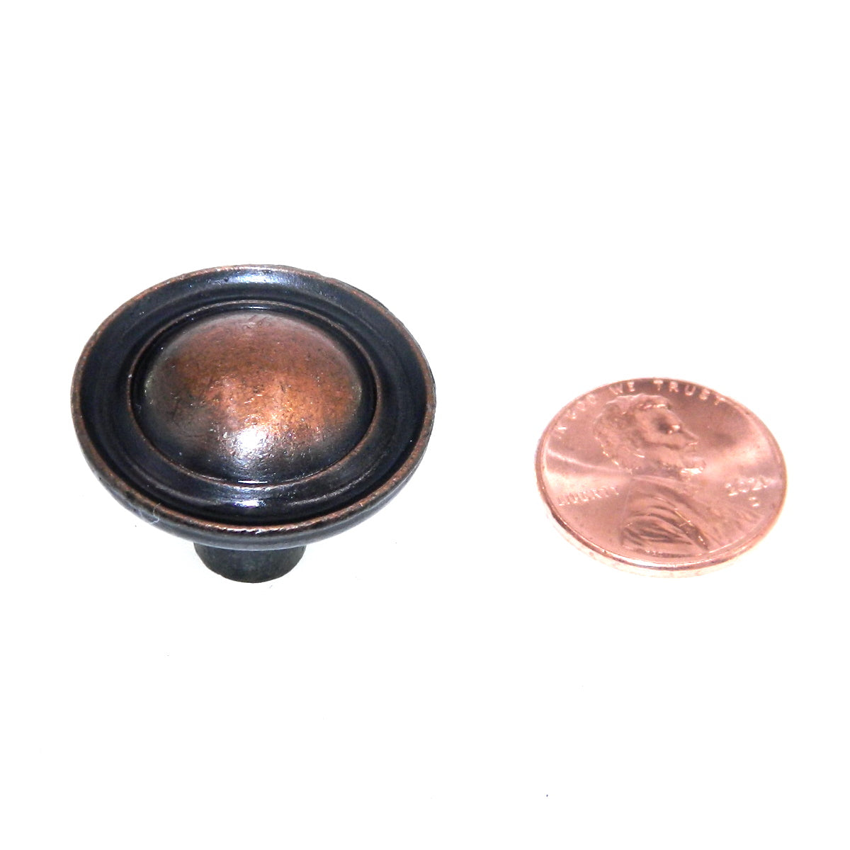 Amerock Allison Antique Copper 1" Round Cabinet Knob 155ACS