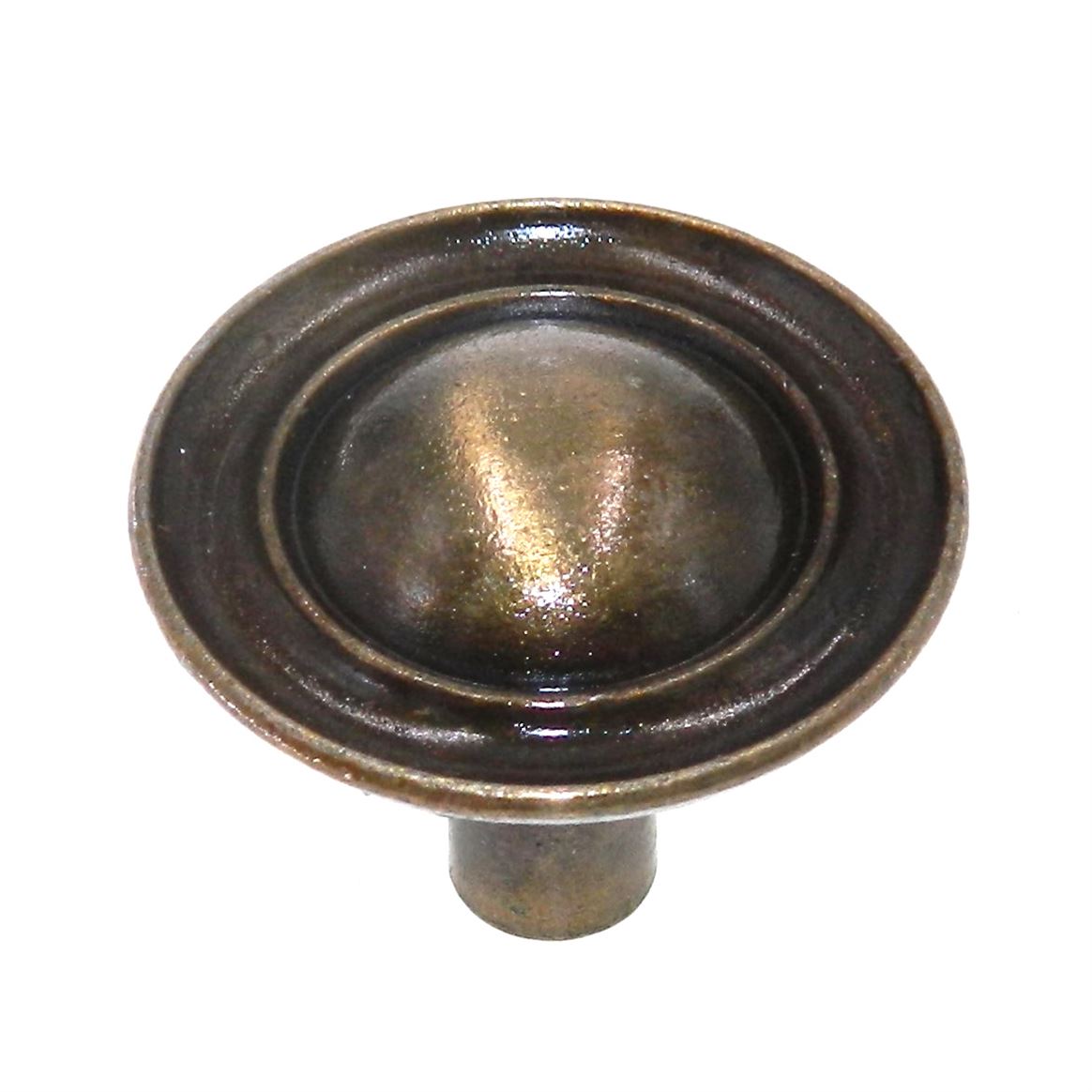 Amerock Allison Antique Brass 1 1/4" Round Cabinet Knob 157ABS