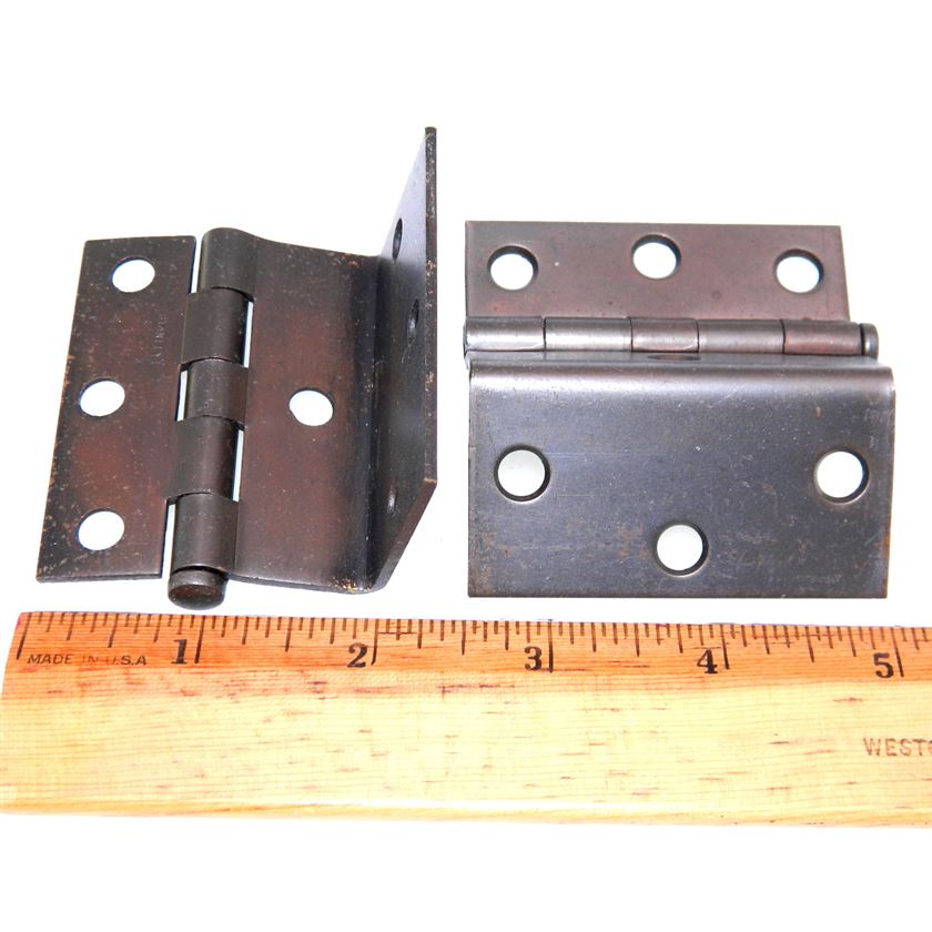 Pair Stanley Dark Bronze Mortise Full Inset Hinges For 3/4" Door 1585-10B