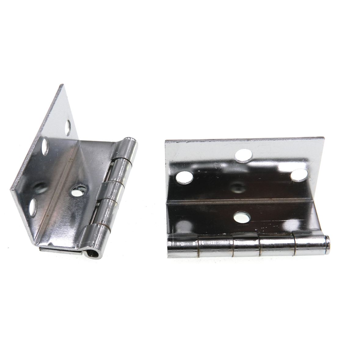 Pair Stanley Polished Chrome Mortise Full Inset Hinges For 3/4" Door 1585-26