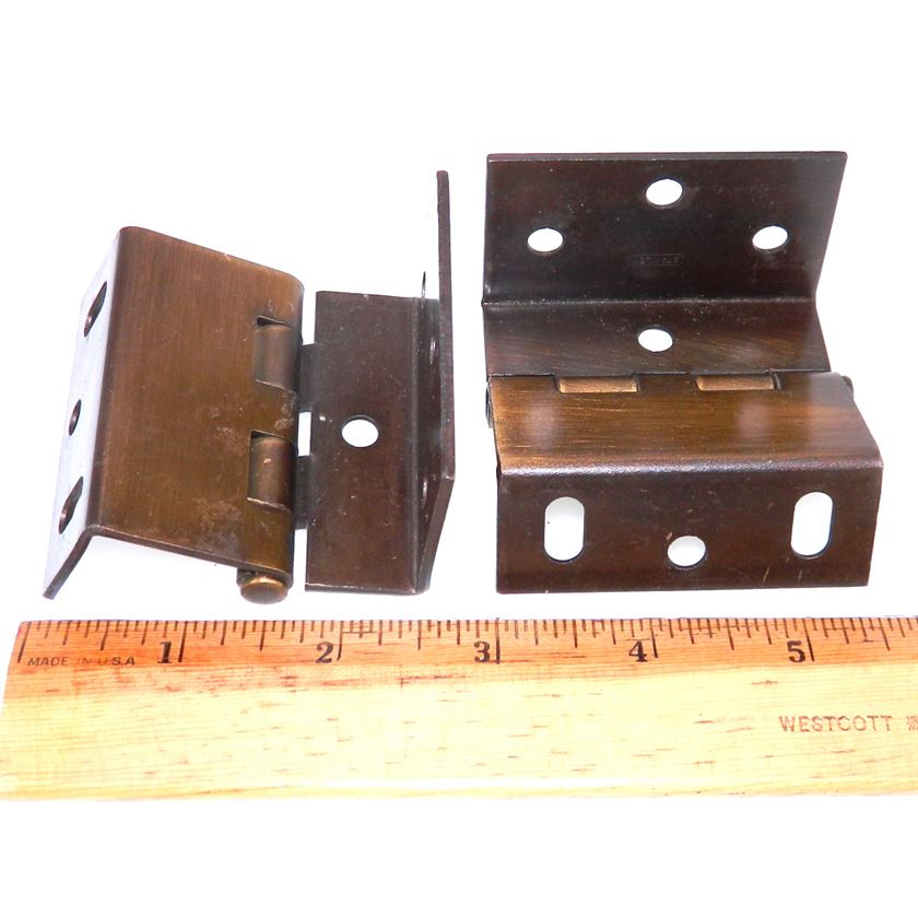 Pair Stanley Bronze Mortise Full Inset Heavy Duty Hinges For 3/4" Door 1588-10A