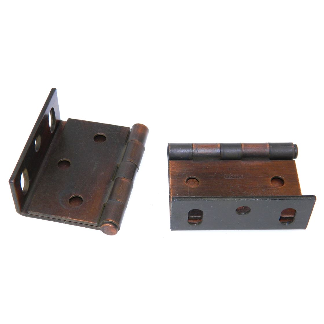 Pair Stanley Bronze Mortise Full Inset Heavy Duty Hinge For 1 3/8" Door 1589-10A