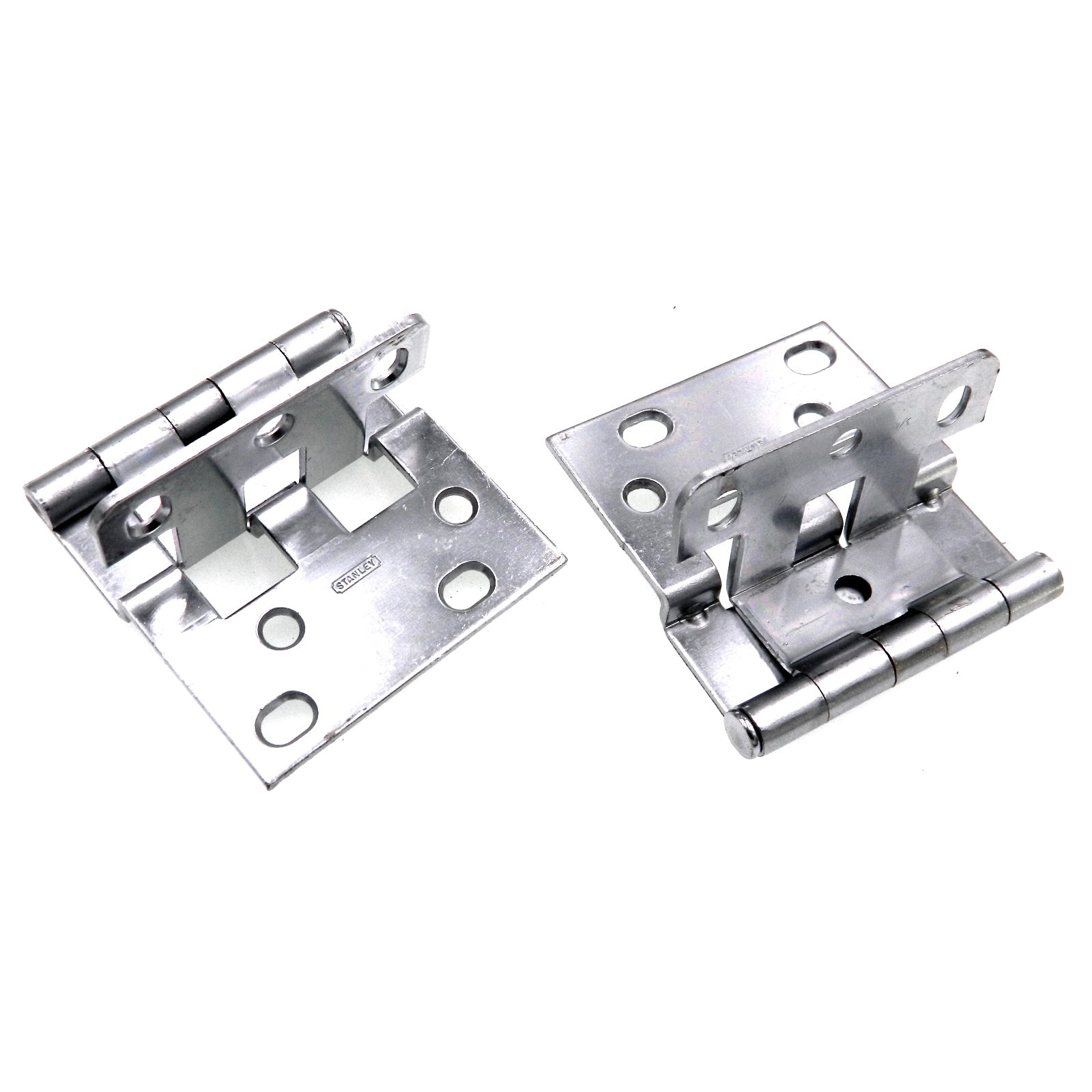 Pair Stanley Satin Chrome Interleaf Casework Hinges For 3/4" Door 1592 #1