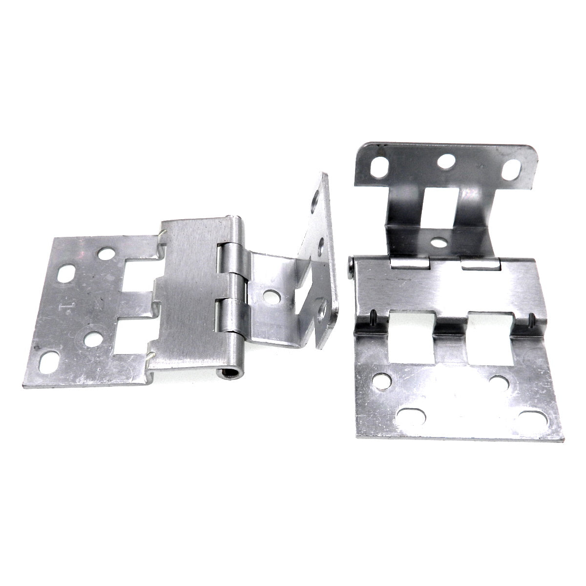 Pair Stanley Satin Chrome Interleaf Casework Hinges For 3/4" Door 1592 #1