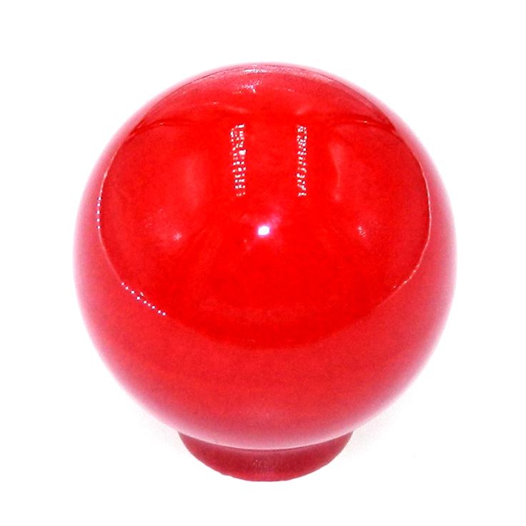 Vintage National Lock 1 7/8" Red Ball Round Ceramic Furniture Knob 178K-RE