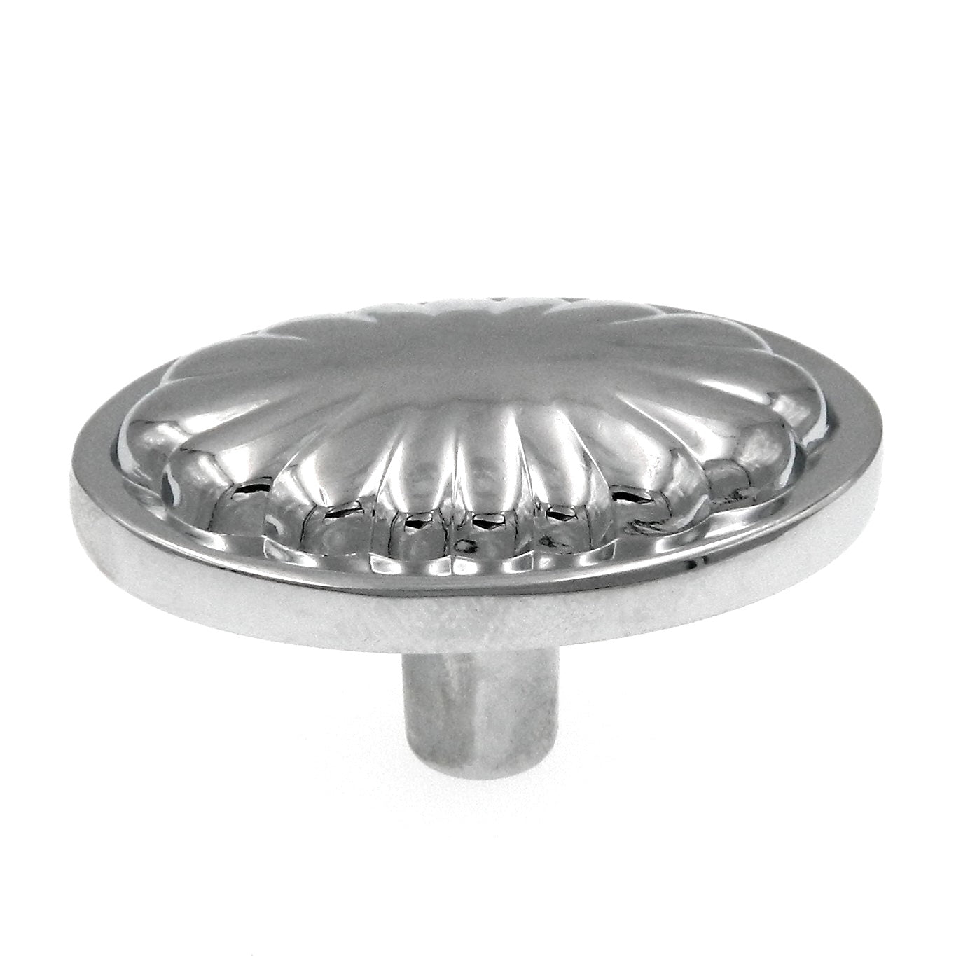 Taymor Polished Chrome Oval 1 1/2" Cabinet Knob 20-1315PC