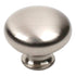 Century Hardware Milan 20606-15 Satin Nickel 1 1/4" Cabinet Knob Pull