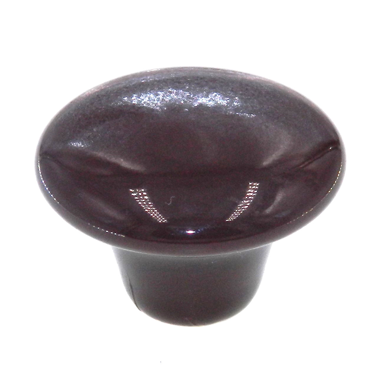 Amerock Allison Brown 1 1/2" Round Mushroom Ceramic Cabinet Knob 217BRN