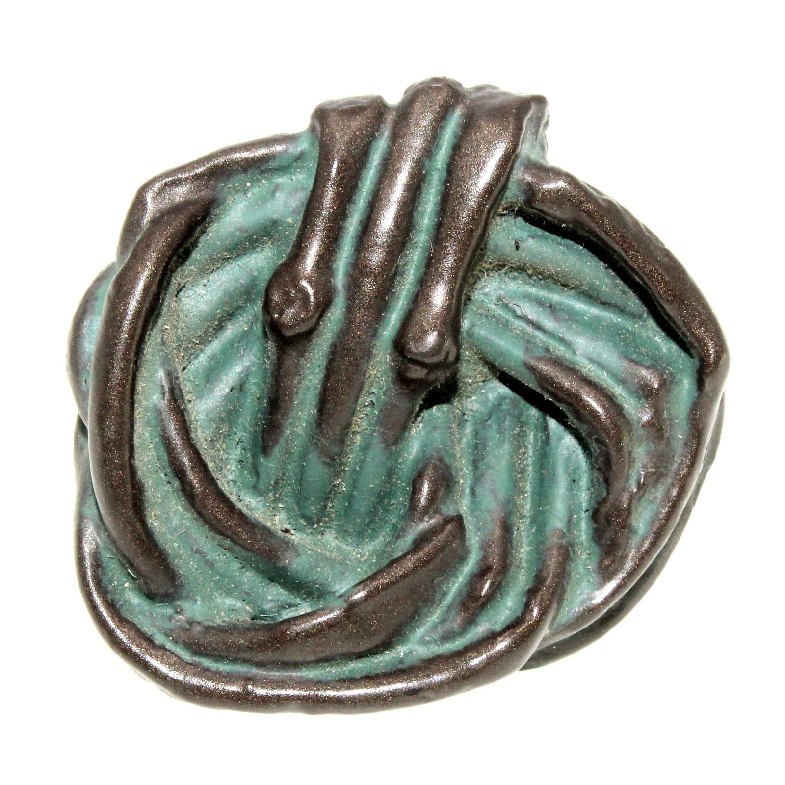 Anne at Home Nature Cottage Vine 1 1/2" Knob Bronze with Verde Wash 223-234