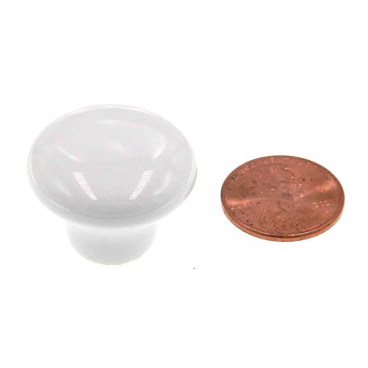 Amerock Allison White 1" Round Mushroom Cabinet Knob 231WHT